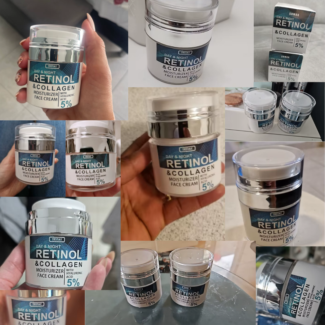 Creme facial com 1% de retinol – antirrugas, hidratante e suave