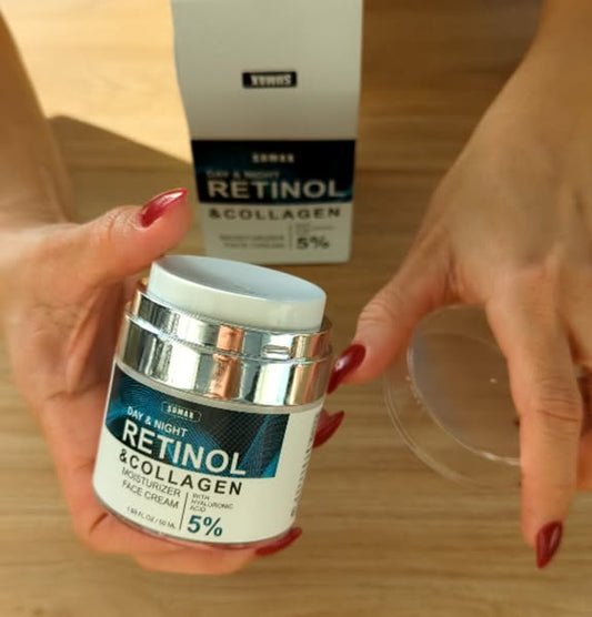 Creme facial com 1% de retinol – antirrugas, hidratante e suave